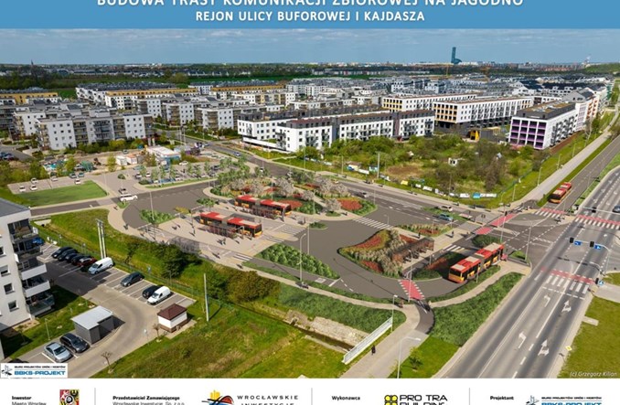 Wrocław. Ruszyła budowa TAT na Jagodno. Na razie tylko autobusy