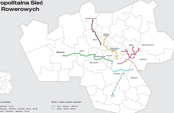 Velostrada połączy Katowice z Tychami 