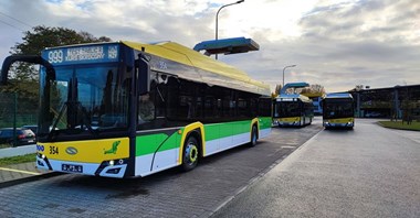 MZK Zielona Góra z kompletem elektrycznych Solarisów