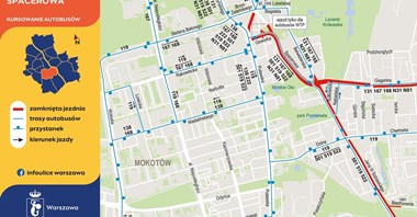 Warszawa. Autobusy pojadą Spacerową