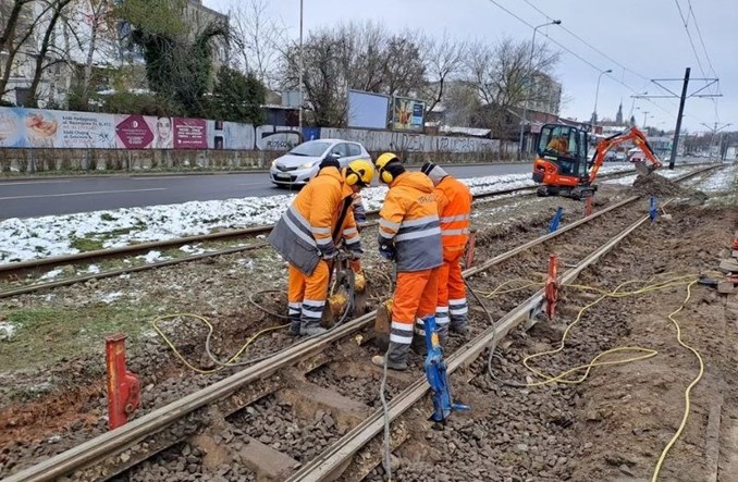 Łódź: Rzgowska bez tramwajów znacznie dłużej