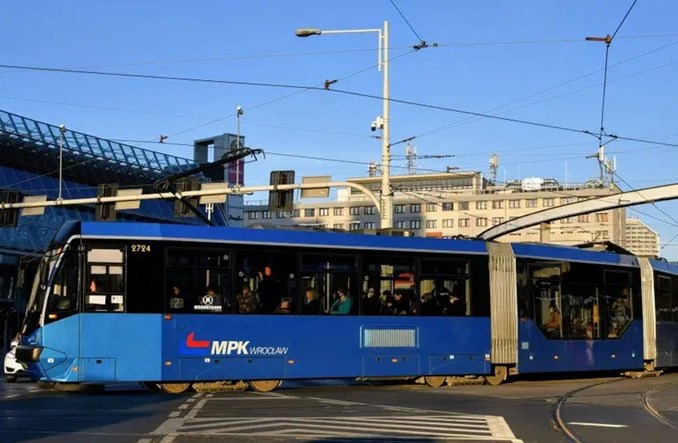 Wrocław: Tramwajowy remont na rondzie Reagana