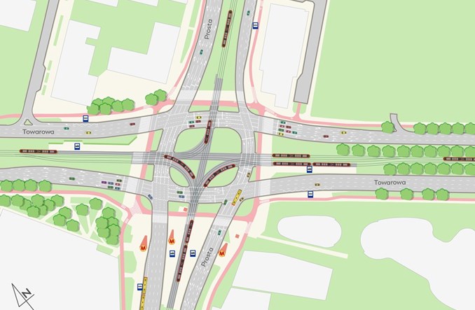 Tramwaje Warszawskie z ofertami na projekt rozjazdów na Rondzie Daszyńskiego