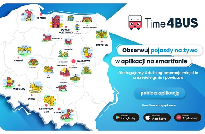 Time4BUS – innowacyjność w systemie zarządzania transportem zbiorowym – platforma do rozkładów jazdy