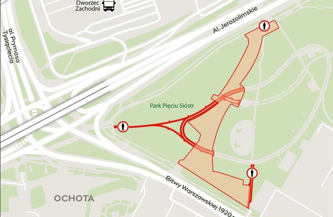 Warszawa: Rusza budowa tramwaju do Dw. Zachodniego. Pierwsze utrudnienia