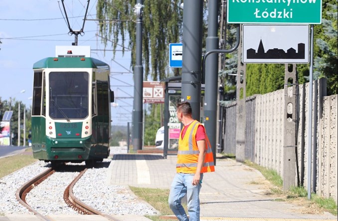 Łódź: Próbny tramwaj na linii do Konstantynowa