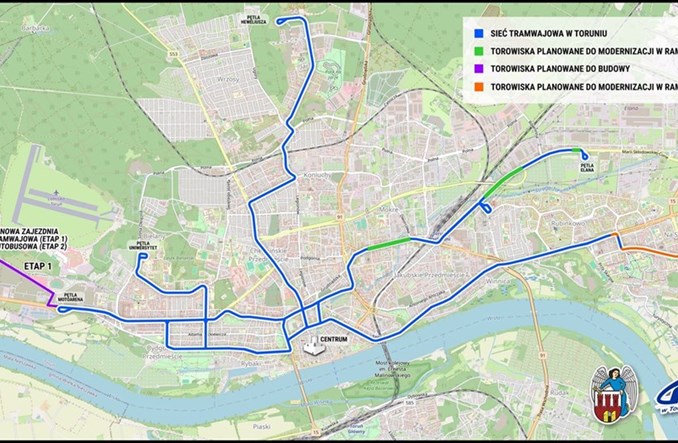 Toruń pokazuje przebieg nowej linii tramwajowej