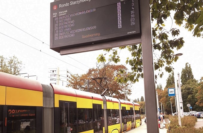 Tramwaje Warszawskie stawiają nowe tablice SIP