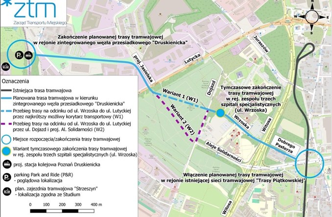Poznań wybrał krótką linię tramwajową do realizacji