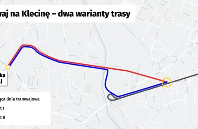 Wrocław zapowiada przetarg na projekt tramwaju na Klecinę