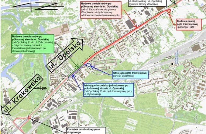 Tramwaj na Księże Wielkie i Kościuszki. Wrocław myśli o nowych łukach torowych