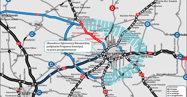 Przetarg dotyczący północno-wschodniej części Obwodnicy Aglomeracji Warszawskiej w tym roku 