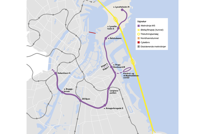 Kopenhaga zatwierdza budowę piątej linii metra