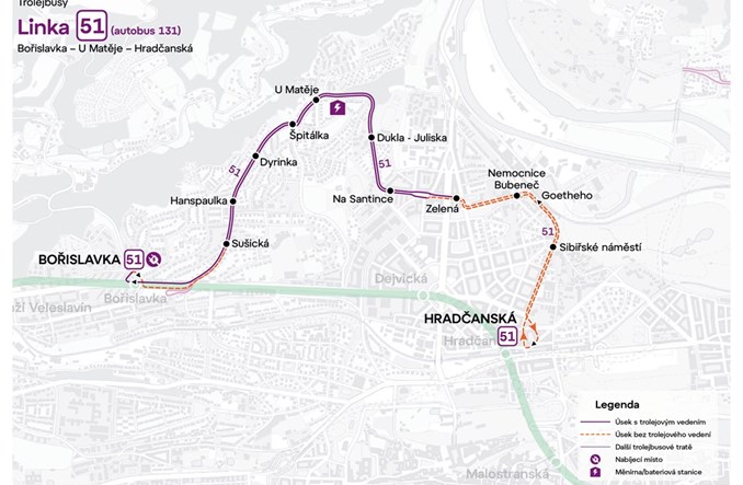 Praga: Trolejbusy pojadą na Bořislavkę. Umowa podpisana