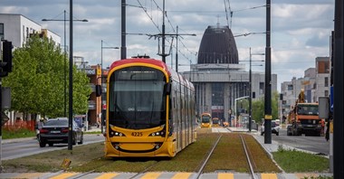 Tramwaj do Wilanowa. Aleja Rzeczypospolitej w pełni przejezdna
