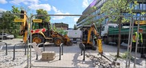 Łódź. Pasaż prowadzący do dworca Łódź Fabryczna bardziej zielony