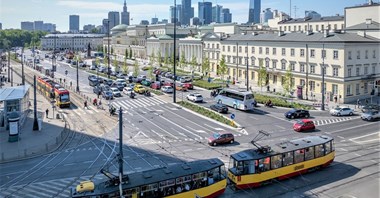 Remont torów tramwajowych na pl. Bankowym