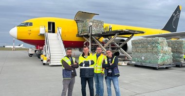 Rzeszów: B767 Sky Taxi przyleciał z ładunkiem z Chin (zdjęcia)