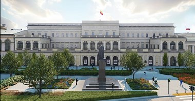 Warszawa: Coraz więcej drzew na pl. Bankowym