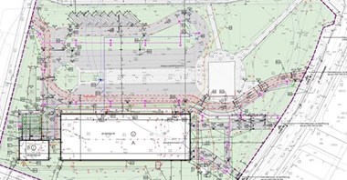 Busko-Zdrój z planem piętrowego parkingu P&R na 500 aut