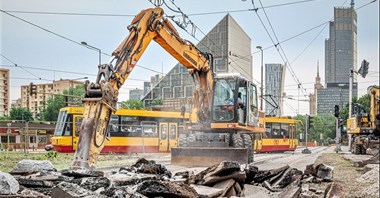 Tramwajowe remonty na pl. Zawiszy i ul. Stawki
