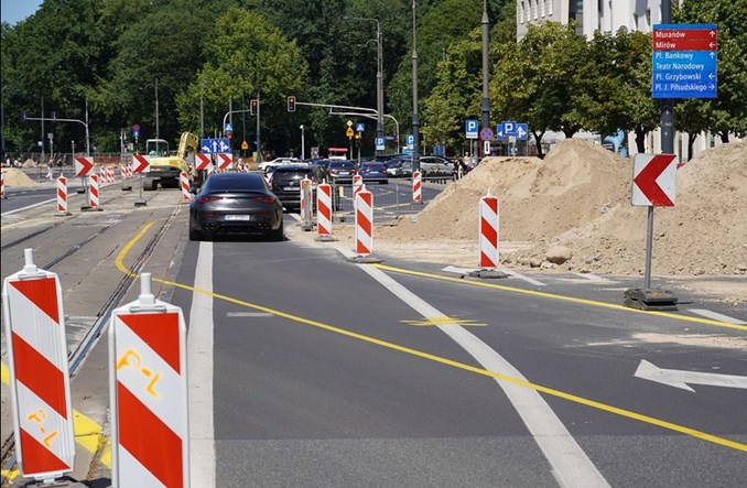 Remont na Marszałkowskiej – zmiany przy Królewskiej