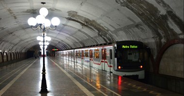 Chińskie wagony metra w Tbilisi