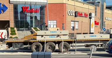 Prefabrykaty torowe TINES na inwestycach Tramwajów Warszawskich 