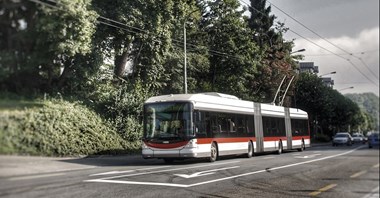 Niemcy. Marburg z zielonym światłem dla trolejbusów, z jednym ale