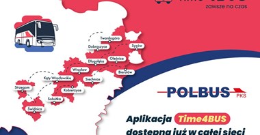 Wszystkie trasy Polbus-PKS w aplikacji Time4BUS