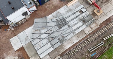 Prefabrykowane płyty rozjazdowe na węzeł UJ gotowe 