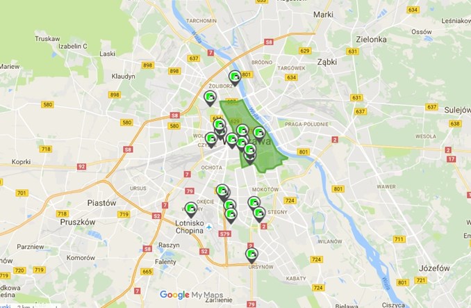 Warszawa. Prywatna firma carsharingowa parkuje za darmo