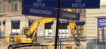 Kraków: Wykopaliska na Krakowskiej. Tramwaje wrócą później