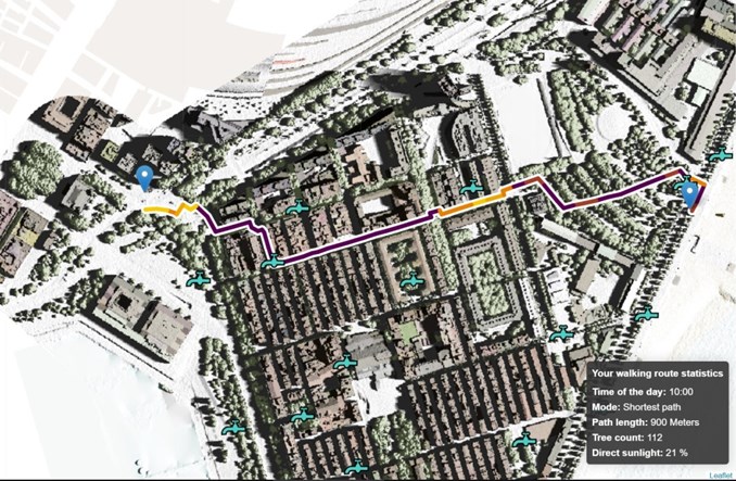 Barcelona: Spacer w cieniu dzięki aplikacji 