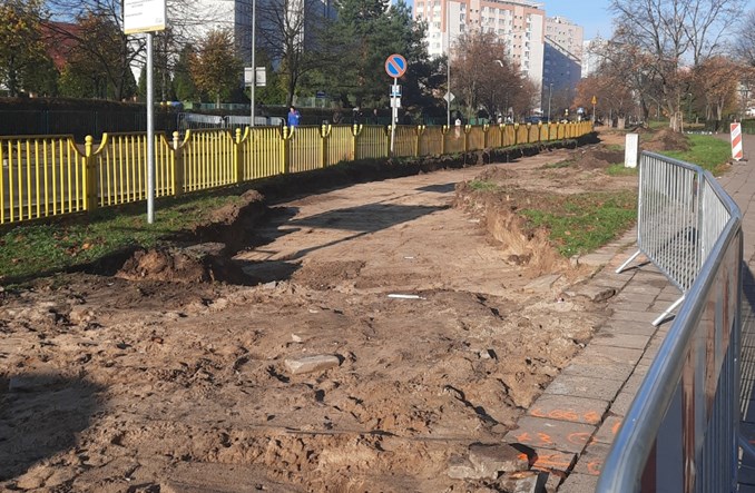 Szczecin. Nowa ścieżka rowerowa na ulicy Zawadzkiego