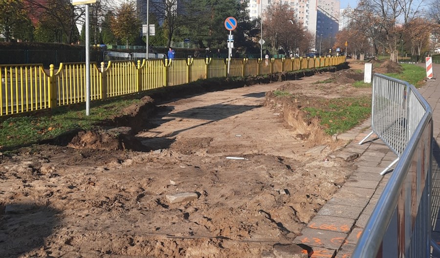 Szczecin. Nowa ścieżka rowerowa na ulicy Zawadzkiego Szczecin. Nowa ścieżka rowerowa na ulicy Zawadzkiego