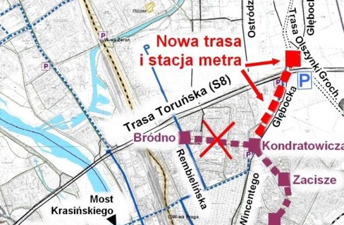 Metro skręci na Białołękę?