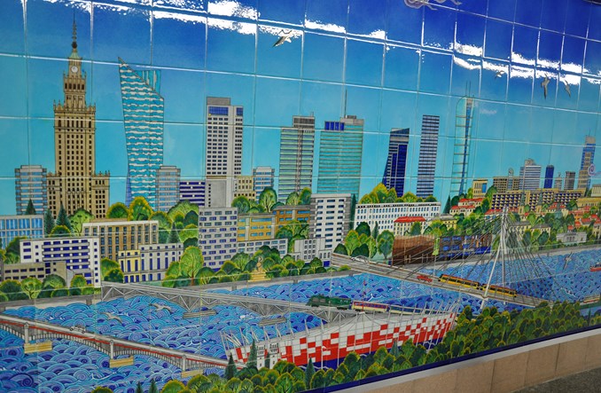 Metro: Odsłonięto panoramę Warszawy i Stambułu na Politechnice