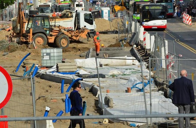 Pierwsze oznaki tramwajów w centrum Olsztyna