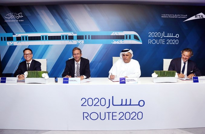 Dubaj przedłuża metro na Expo 2020