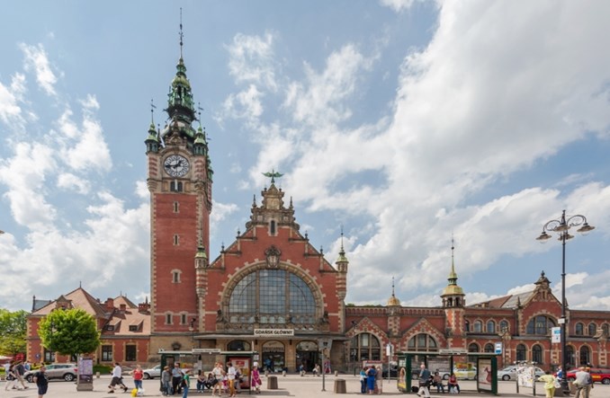 Gdańsk Główny z dworcem tymczasowym