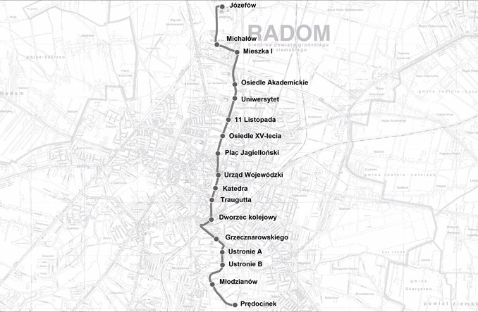 Tramwaj w Radomiu. Którędy ma prowadzić trasa?
