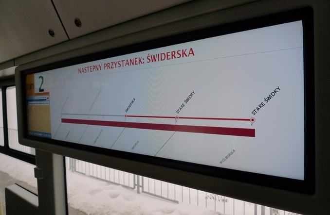 Tramwaje Warszawskie poprawiają informację w Swingach