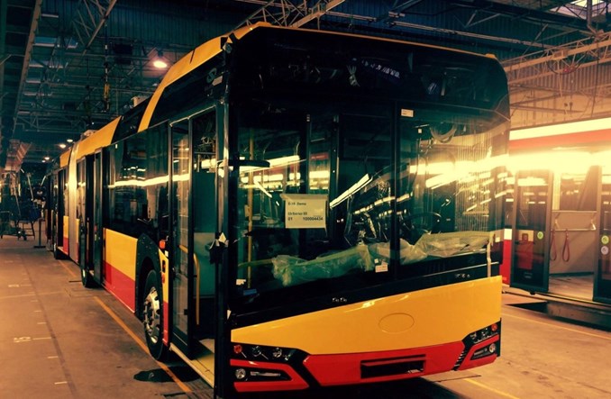 Pierwszy przegubowy elektrobus Solarisa trafi na testy do MZA