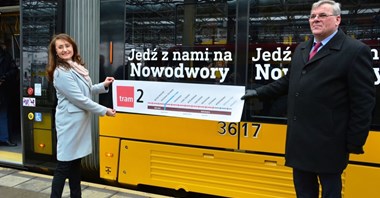 Warszawa: Pierwsze tramwaje zawiozły pasażerów na Nowodwory