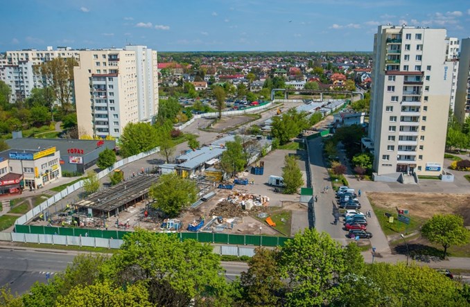 Metro:  Przygotowania do budowy ścian szczelinowych na Trockiej