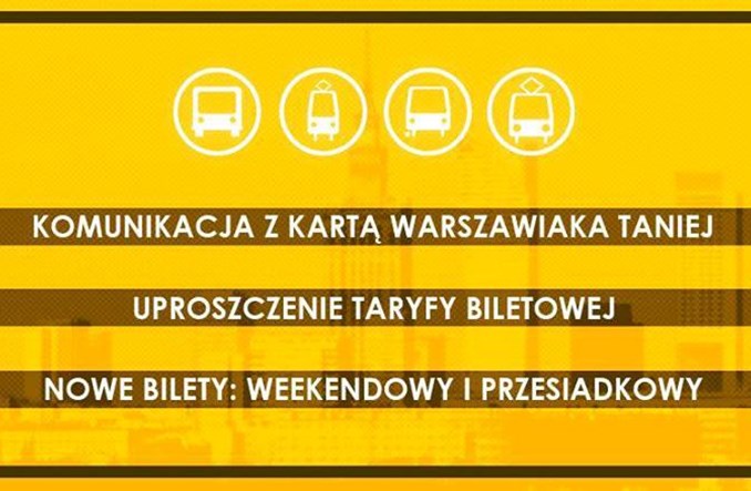 Warszawa: Podwyżka cen biletów bez podwyżki 