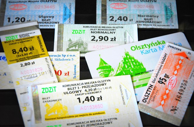 Olsztyn wprowadza czasówki i obniża ceny biletów