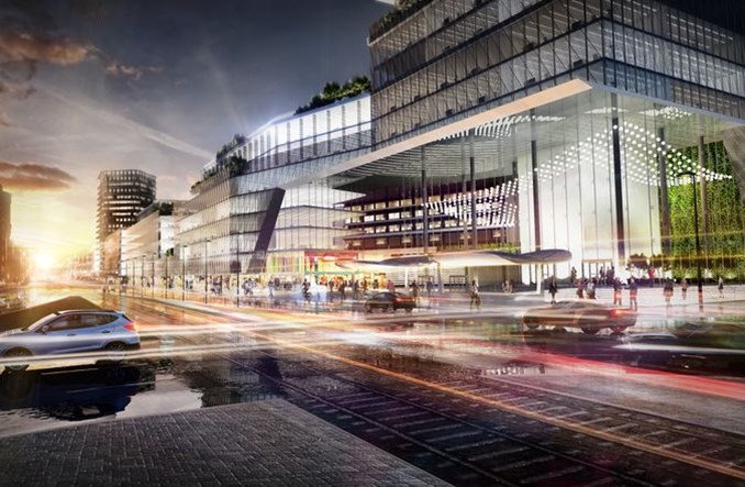 PKP z wiszącymi ogrodami w centrum Warszawy