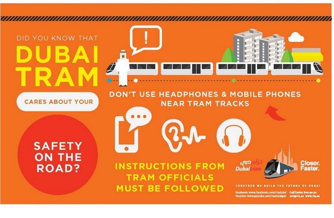 Życie w Dubaju obok tramwaju